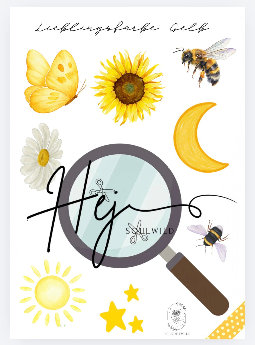 Entdeckerkarte Wald & Wiese *Lupe – Printable | Digitale Druckdatei