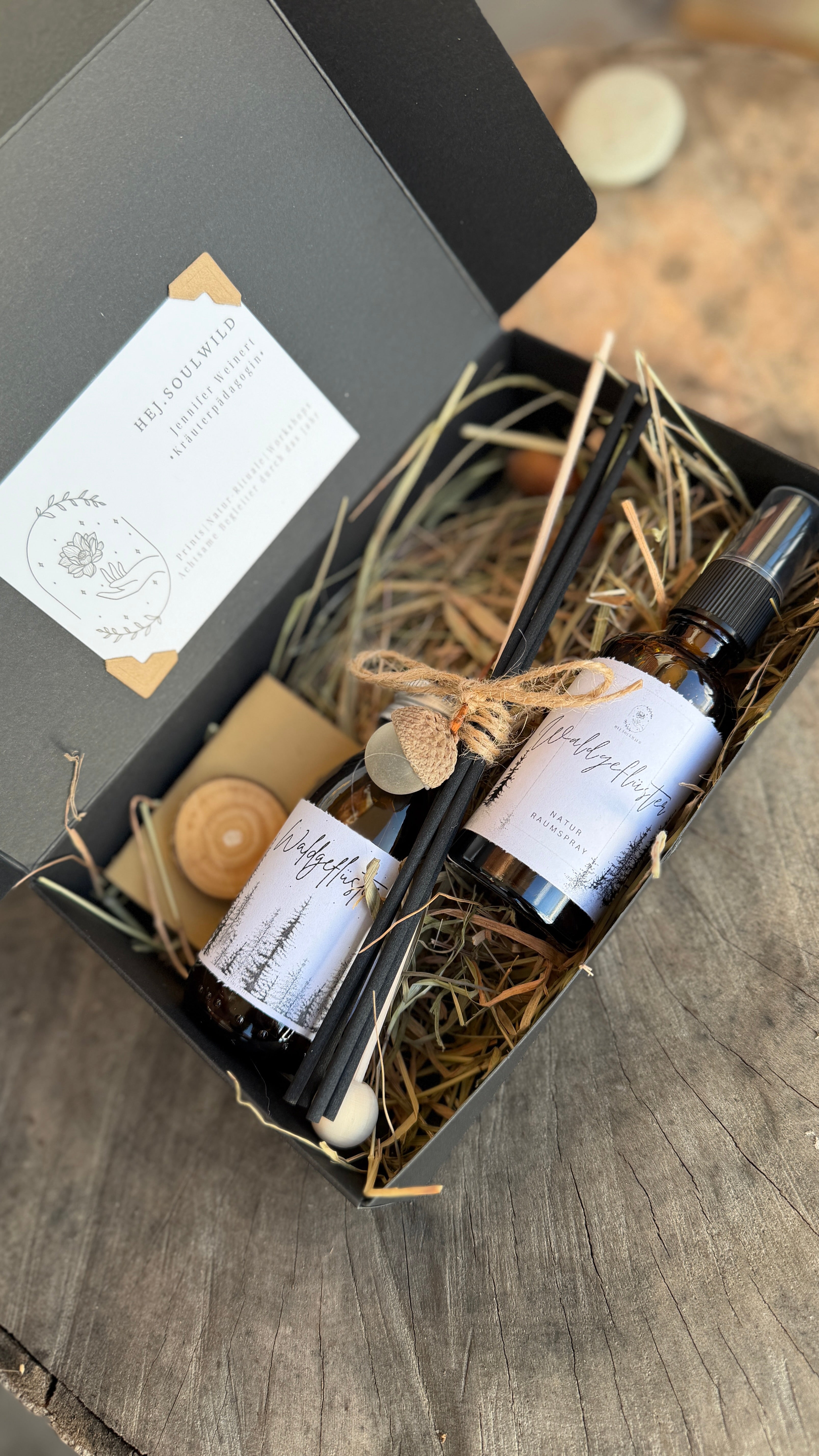Hejsoulwild Waldgeflüster Box 
Natur. Ruhe.                       Waldgefühl für zuhause.