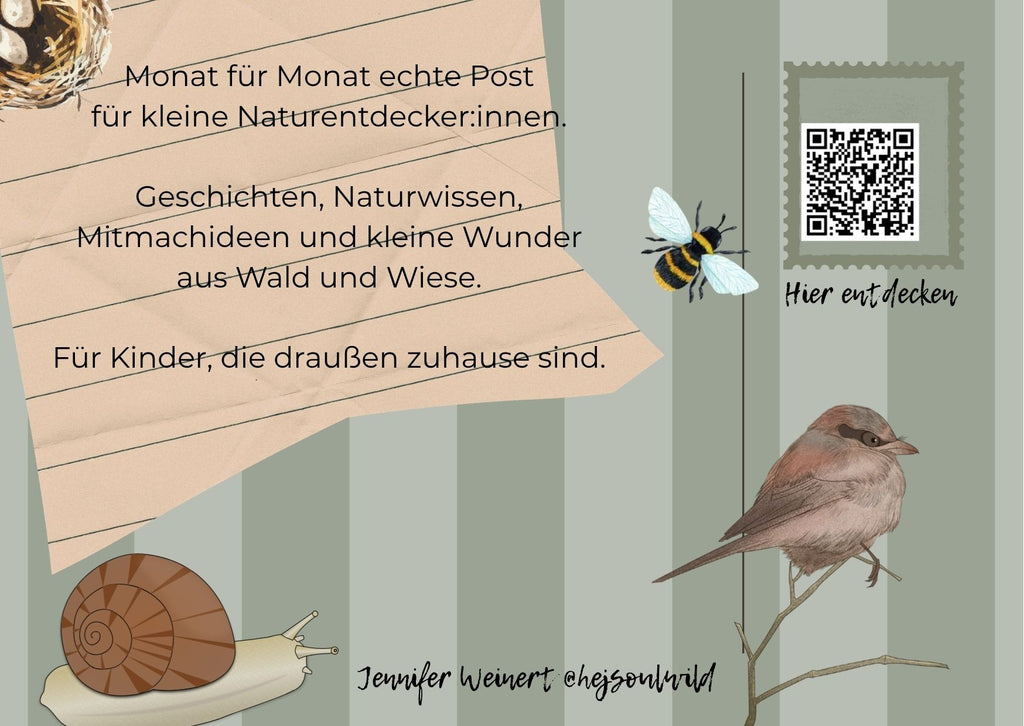 Wilde Wurzeln – Deine Naturpost  Snailmail Club Kids| 3- Monats-Edition |