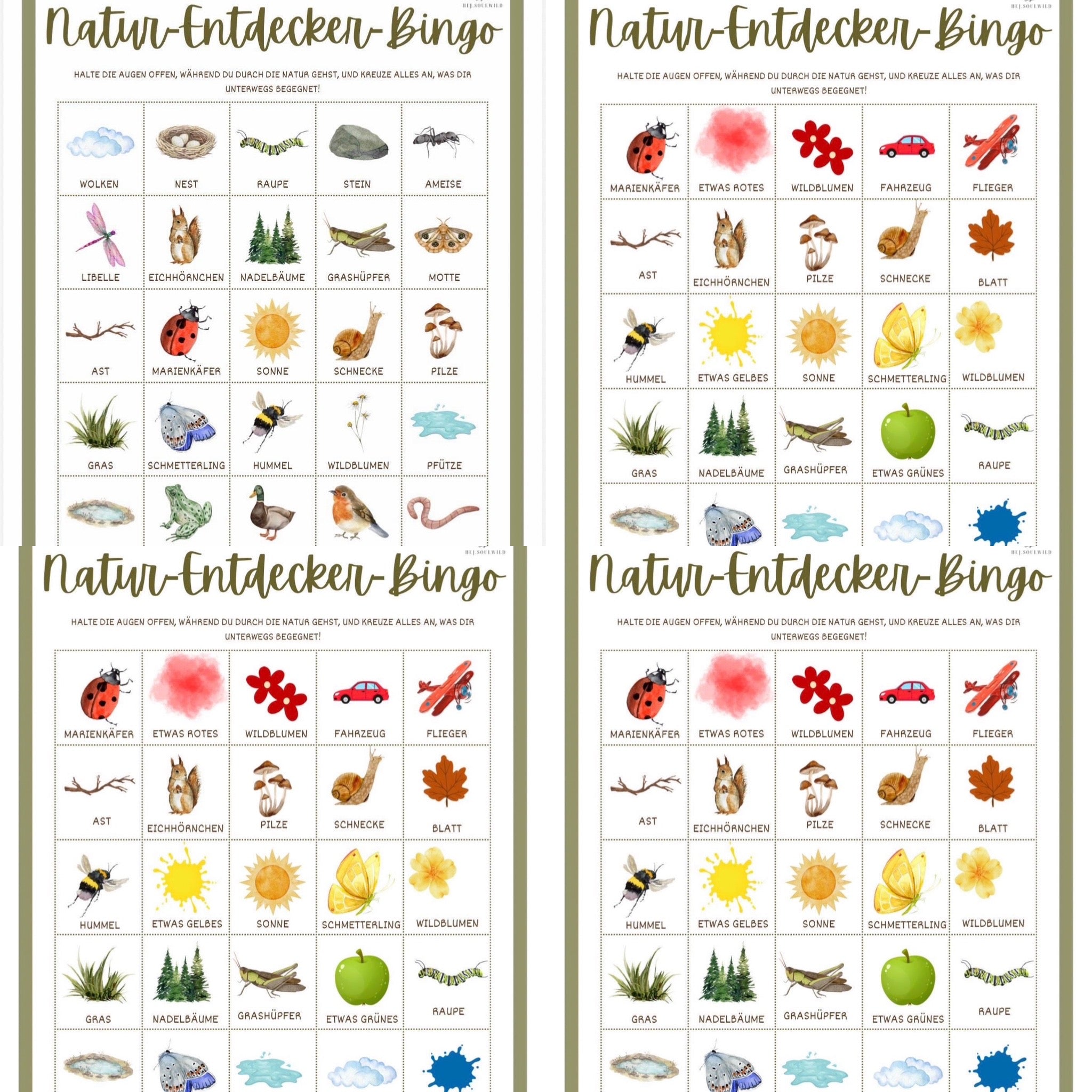 Waldentdecker Bingo | Digitaler Download