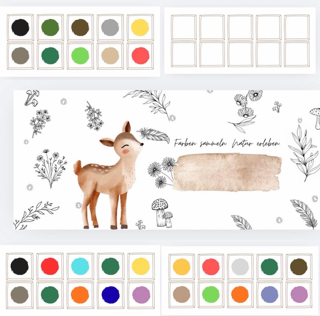 Natur-Suchspiel mit Eierkarton | Farben | Naturschätze | Printable | Digitale Datei