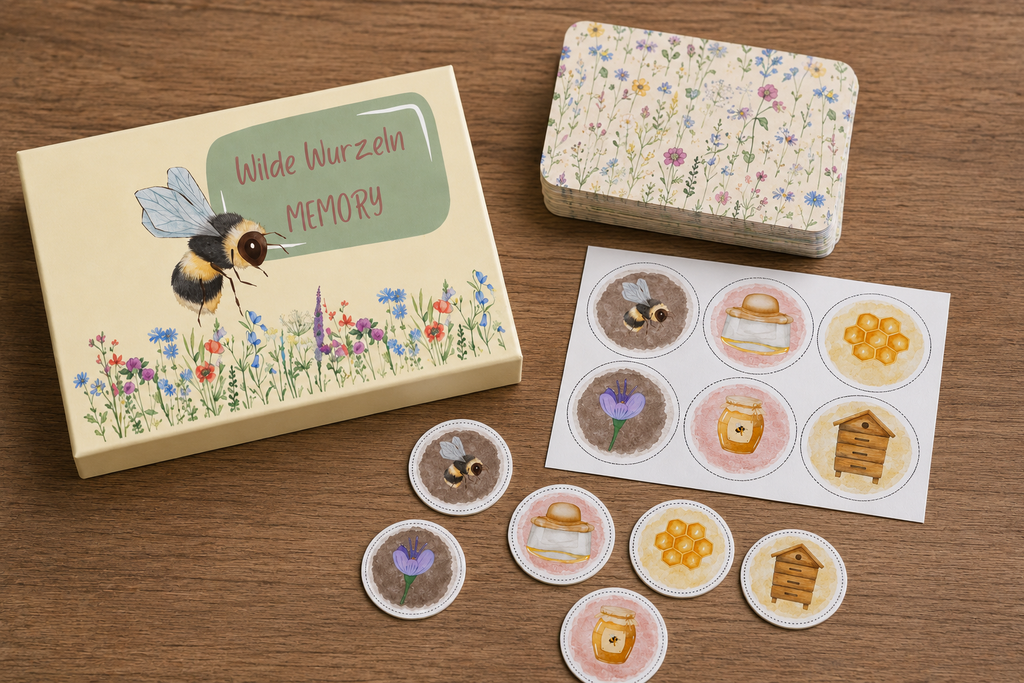 Memory - Bienen | Digitale Druckdatei