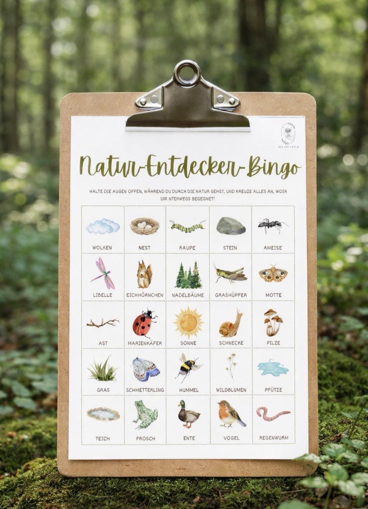 Waldentdecker Bingo | Digitaler Download